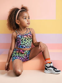 YK Girls Printed Top With Shorts