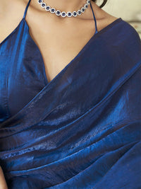 Tikhi Imli Two Way Two Tone Shimmer Jimmy Choo Satin Saree