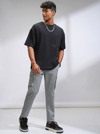 HIGHLANDER Men Mid-Rise Flat-Front Straight Fit Cargos Trousers