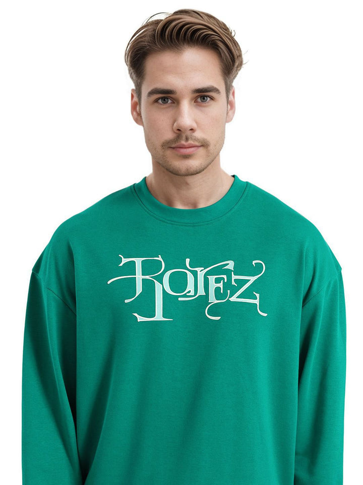 RARE RABBIT Men Printed Round Neck Sweatshirt