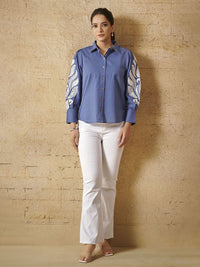 Anouk Women Straight Fit Floral Printed Spread Collar Casual Shirt