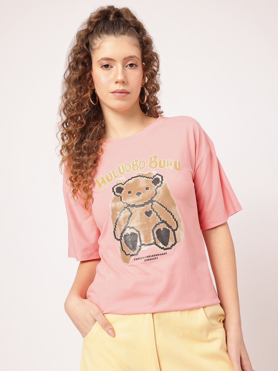 DressBerry Bunny Buddy Looks Printed T-shirt