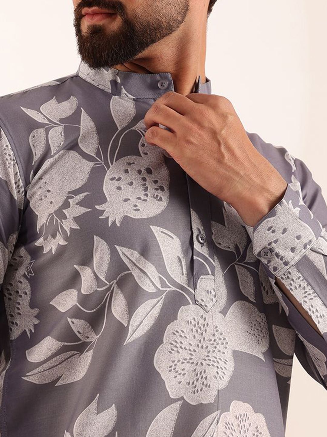 Anouk Men Floral Printed Kurta