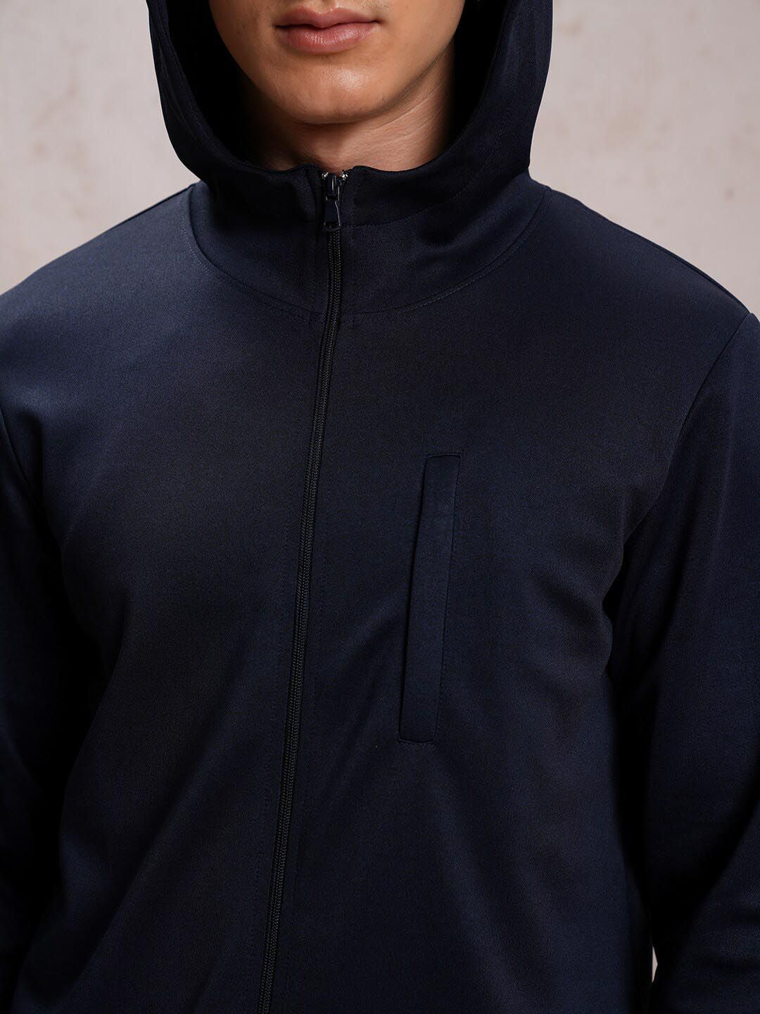 HIGHLANDER Mock Collar Open Front Jacket