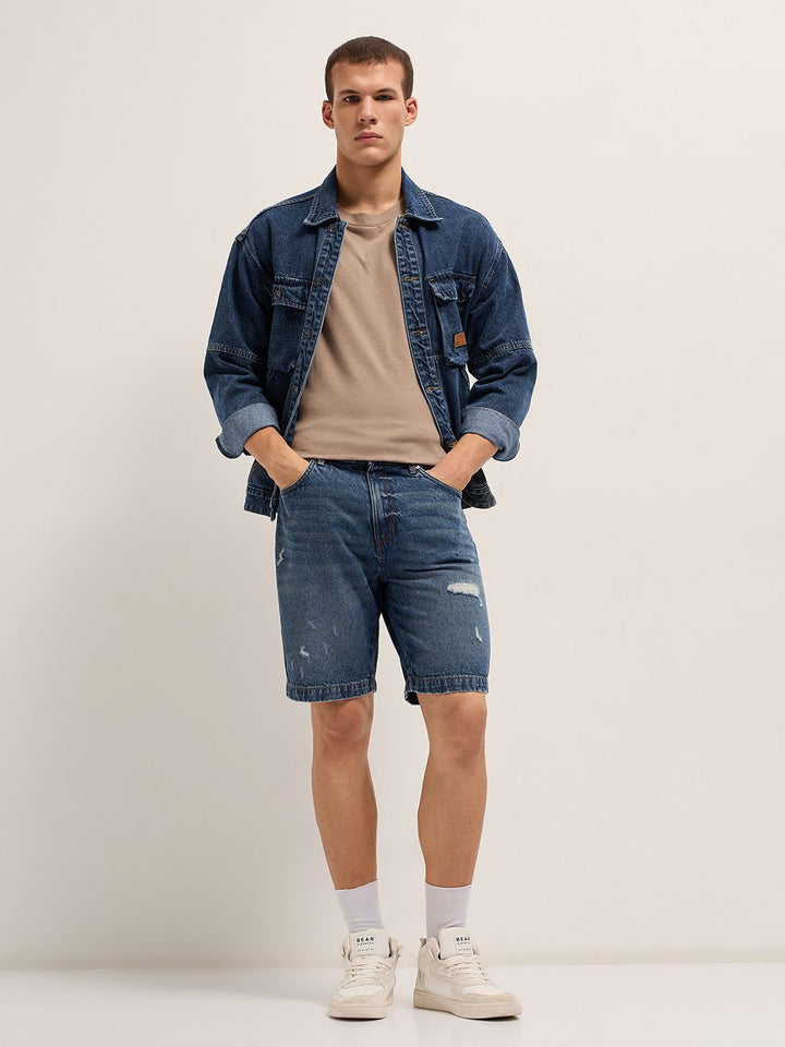THE BEAR HOUSE Men Relaxed Fit Denim Short