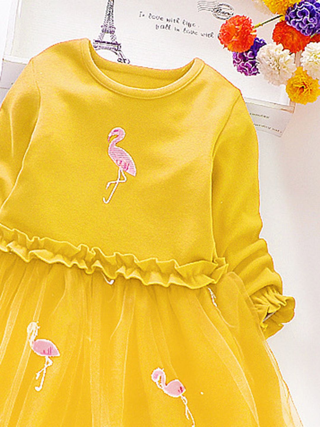YK Girls Fit & Flare Cotton Dress