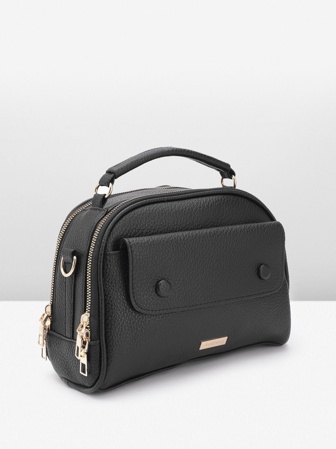 DressBerry Textured Structured Handheld Bag