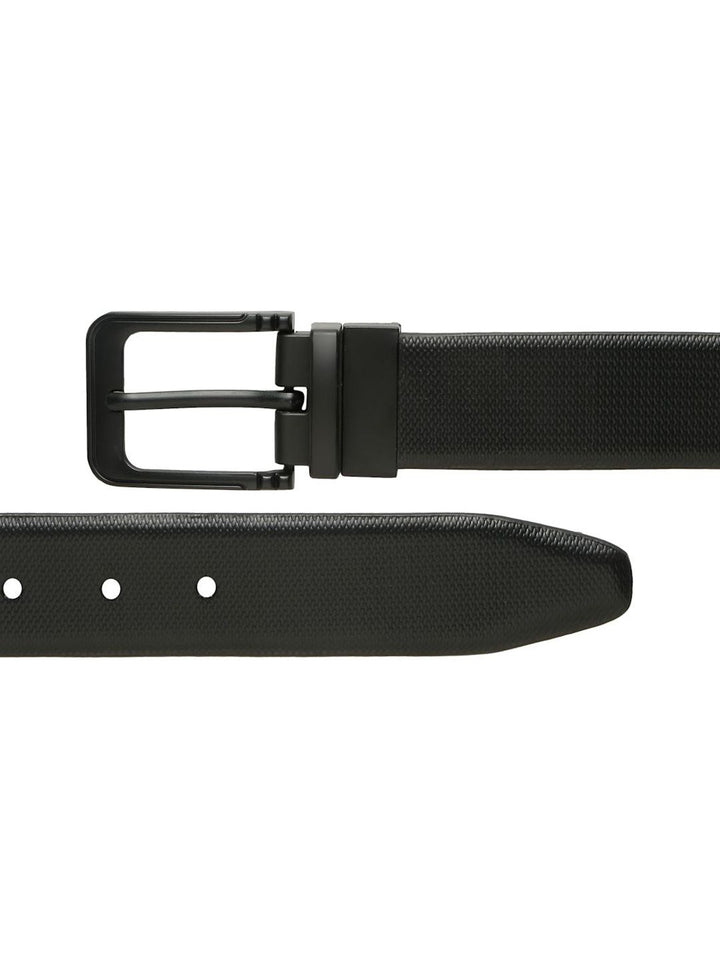 Teakwood Leathers Men Textured Leather Reversible Formal Belt