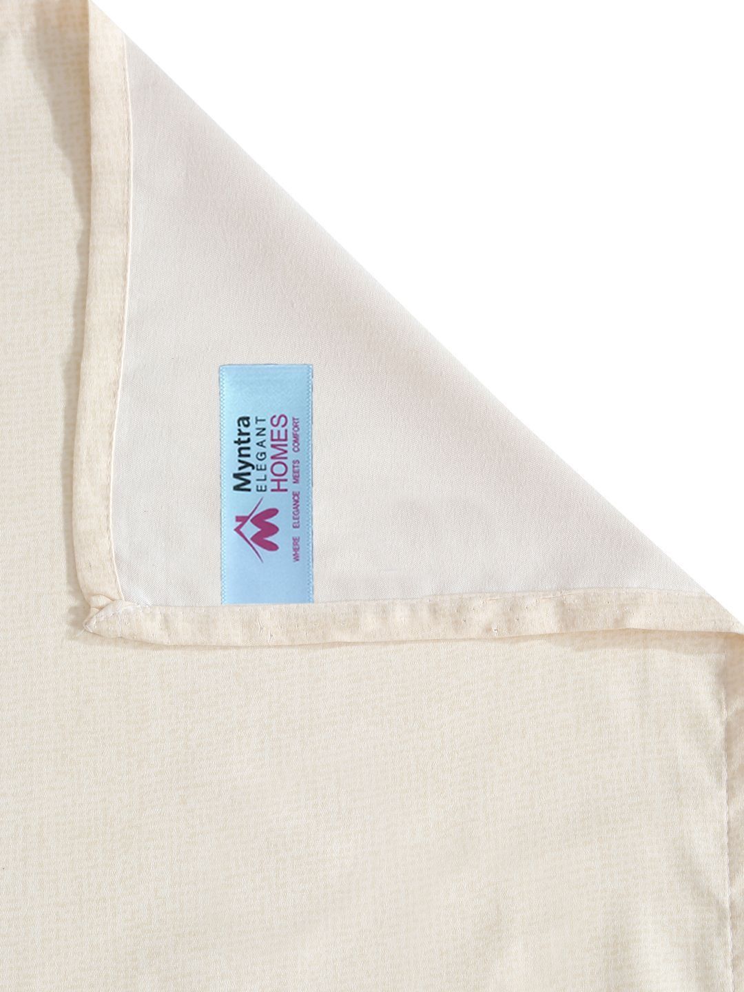 Myntra Elegant Homes White & Yellow Geometric 300 TC King Cadar dengan 2 Sarung Bantal