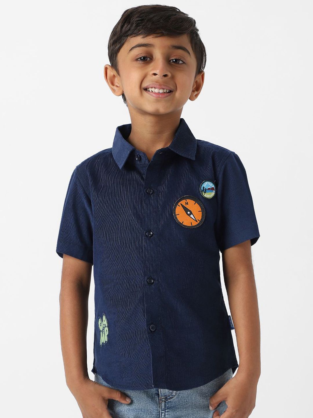 Nauti Nati Boys Standard Opaque Casual Shirt