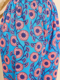 KALINI Women Floral Printed Regular Kurta with Trousers & With Dupatta