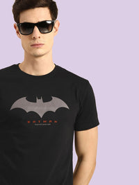 Bewakoof Official Dc Merchandise Batman Outline Logo T-Shirt