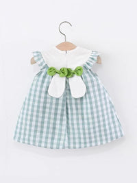 YK Checked A-Line Dress