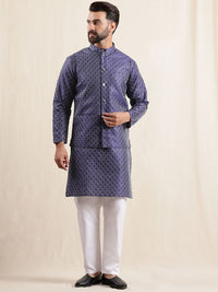 Kurta Sulam Geometri Lelaki Anouk dengan Piyama