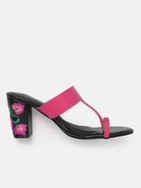 House of Pataudi Open Toe Block Heels