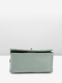 DressBerry Quilted Structured Satchel Bag