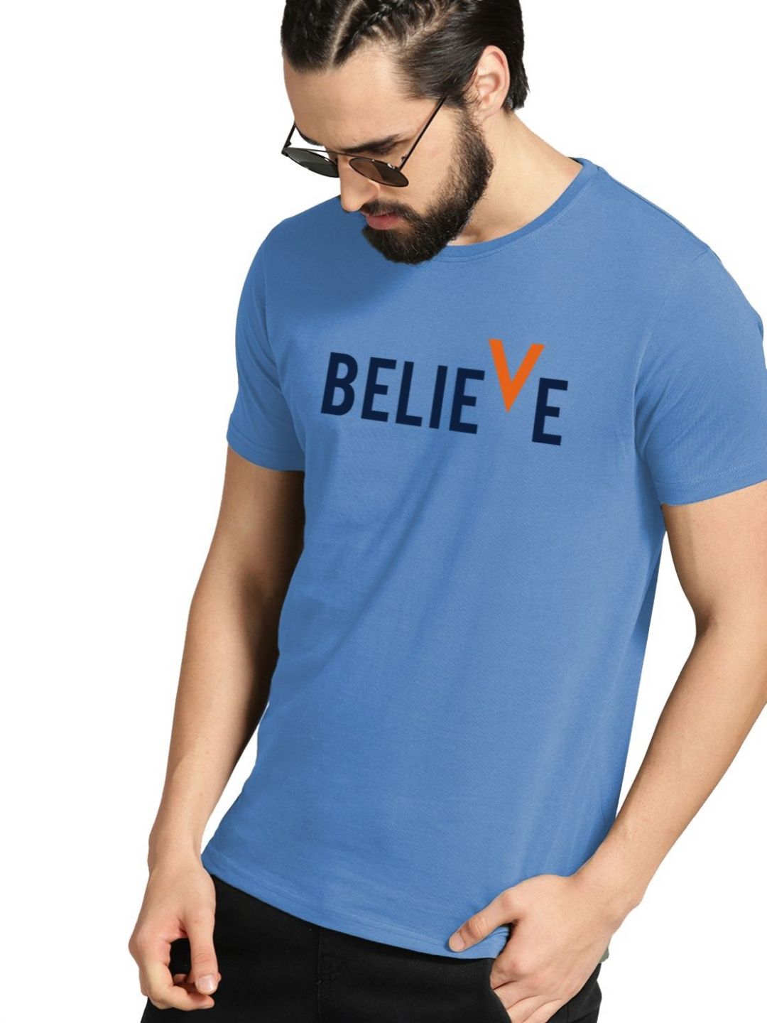 ADRO Men Pack Of 3 Typography Printed T-shirt