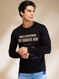 Being Human Men Typography Printed Round Neck Cotton Slim Fit T-shirt