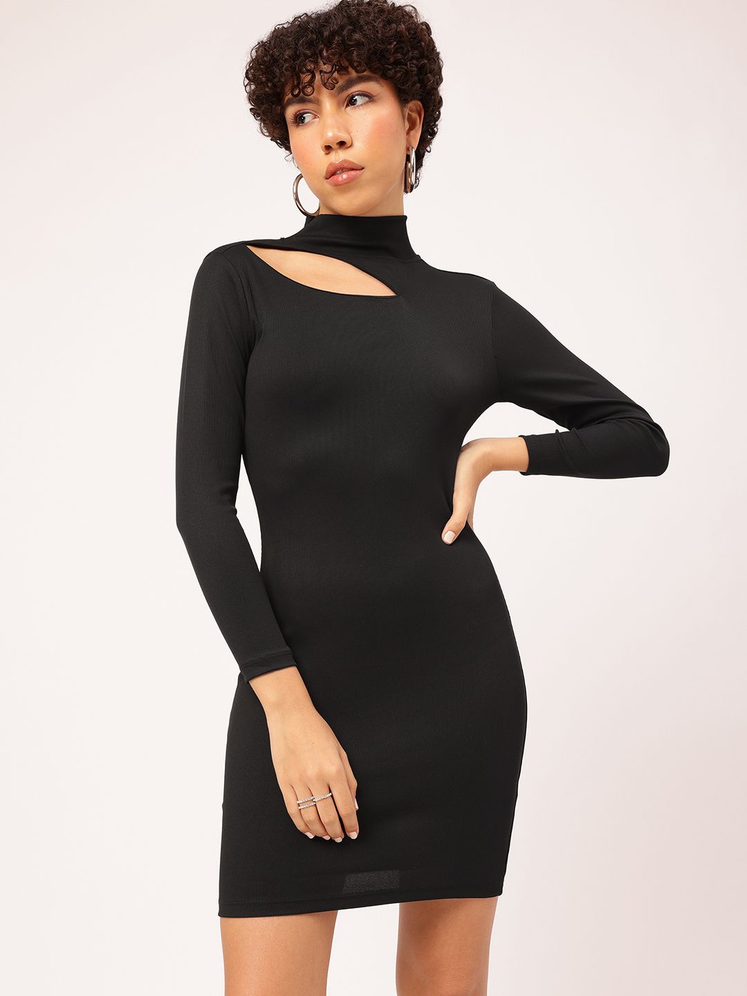 DressBerry Urban Chic Cut-Out Bodycon Mini Dress