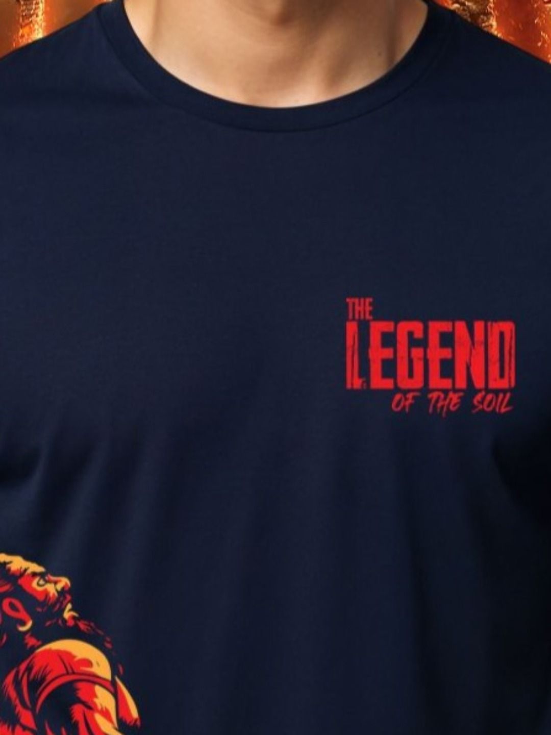 ADRO Men Cotton Printed T-shirt