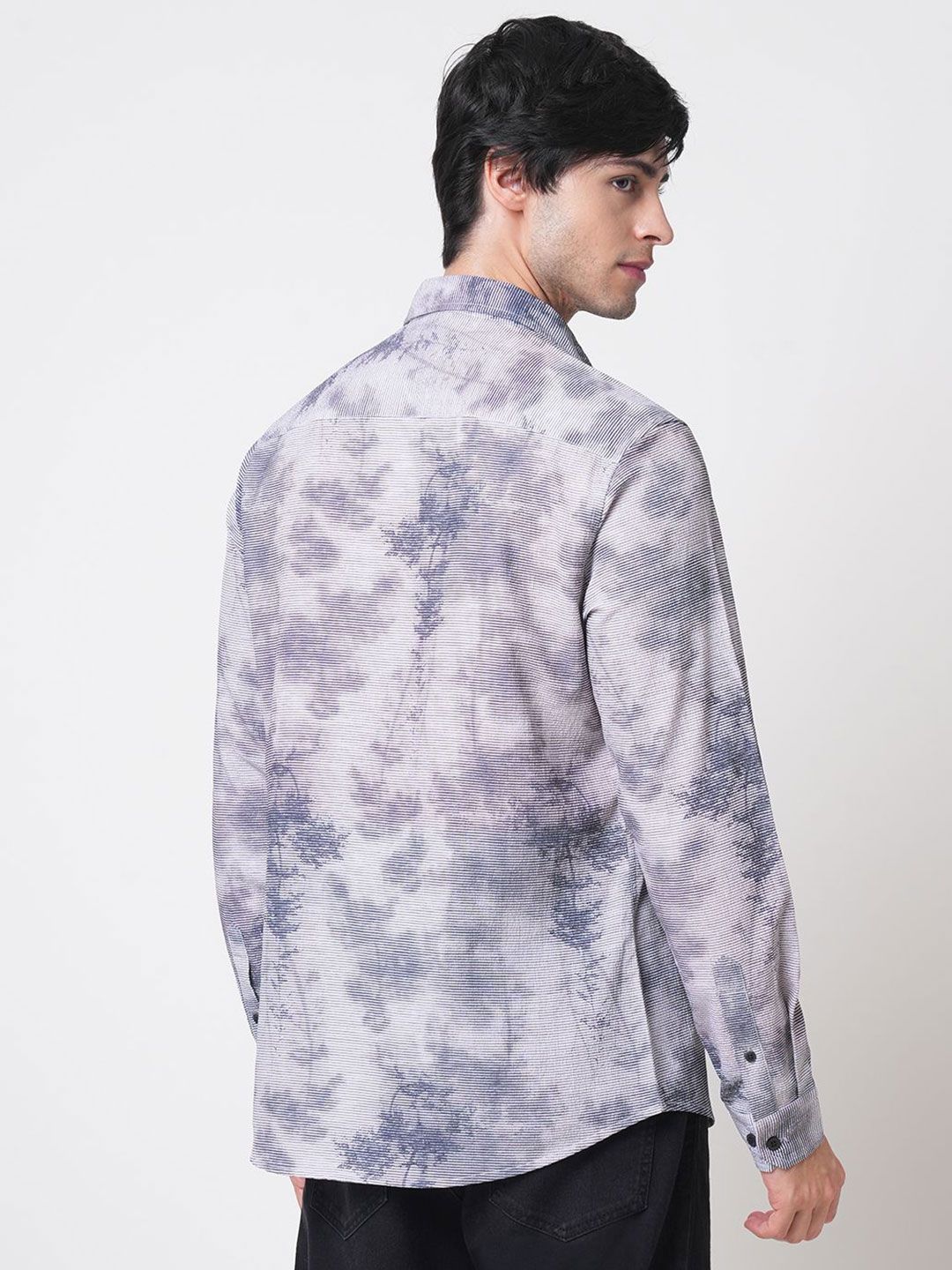 VASTRADO Men Classic Slim Fit Opaque Printed Casual Shirt