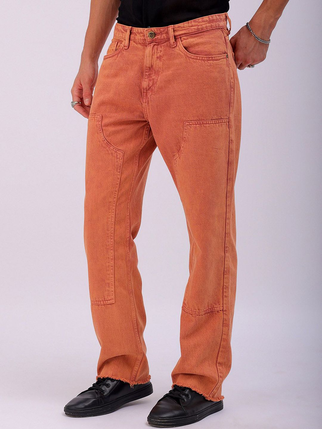 The Indian Garage Co Men Relaxed Fit Pure Cotton Jeans