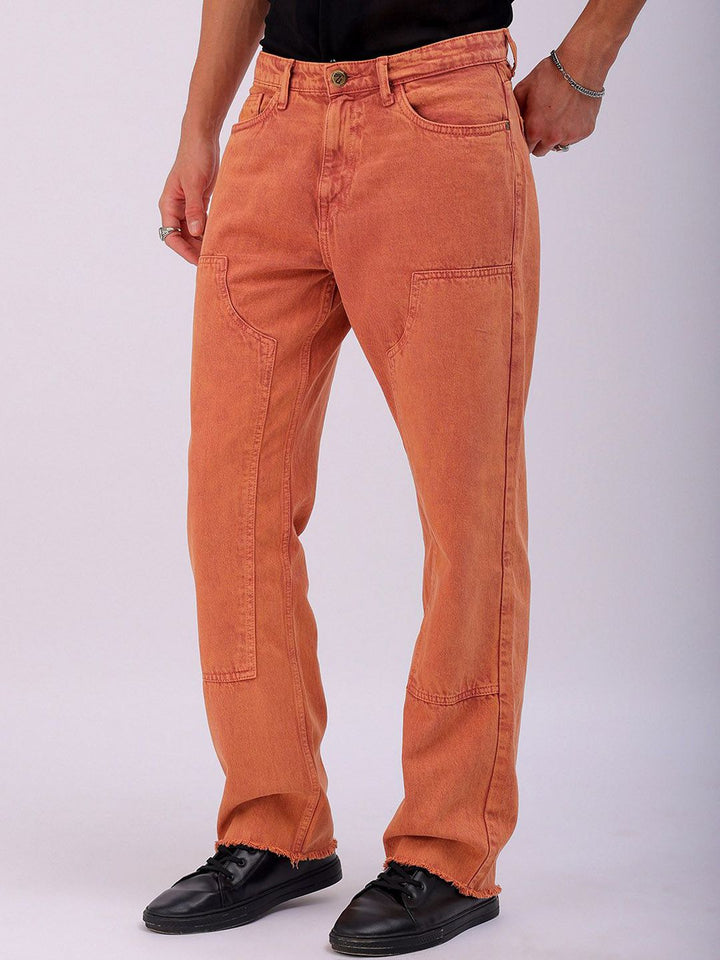 The Indian Garage Co Men Relaxed Fit Pure Cotton Jeans
