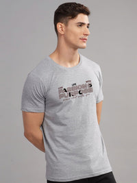 ADRO Typography Printed Round Neck Cotton T-shirt