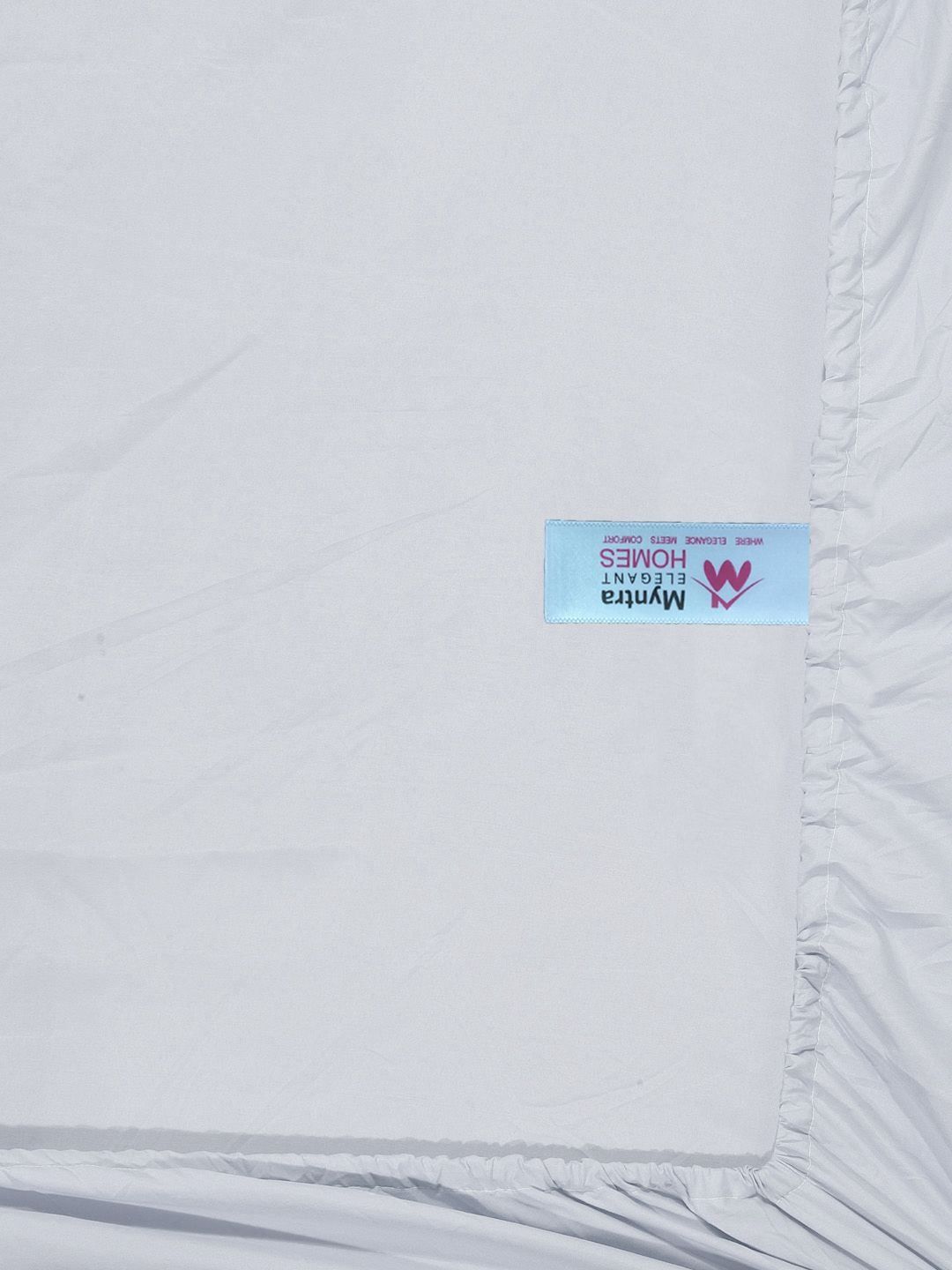 Myntra Elegant Homes Grey 300 TC Single Bedsheet with 1 Pillow Covers