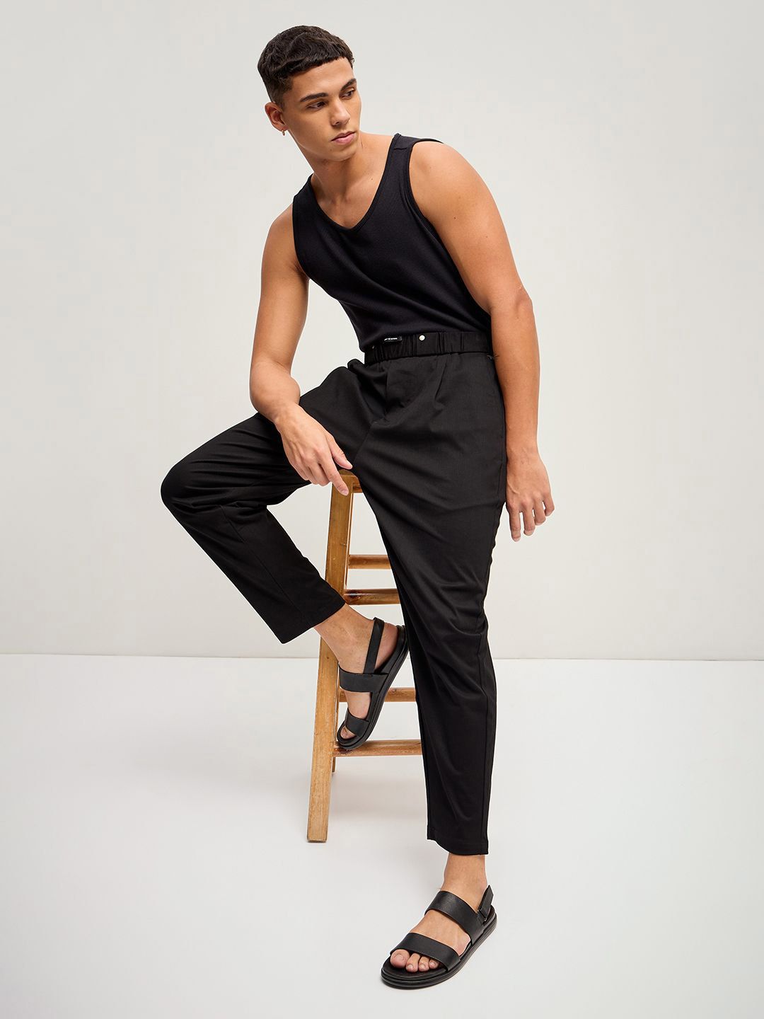 THE BEAR HOUSE Men Solid Regular Fit Trouser