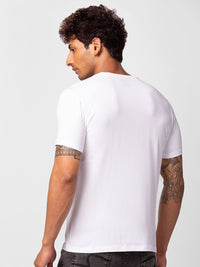 SPYKAR Men Typography Printed Slim Fit Cotton T-shirt