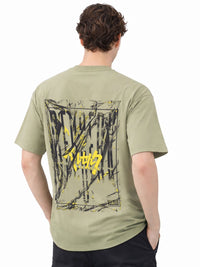 ADRO Men Printed Drop-Shoulder Sleeves T-shirt