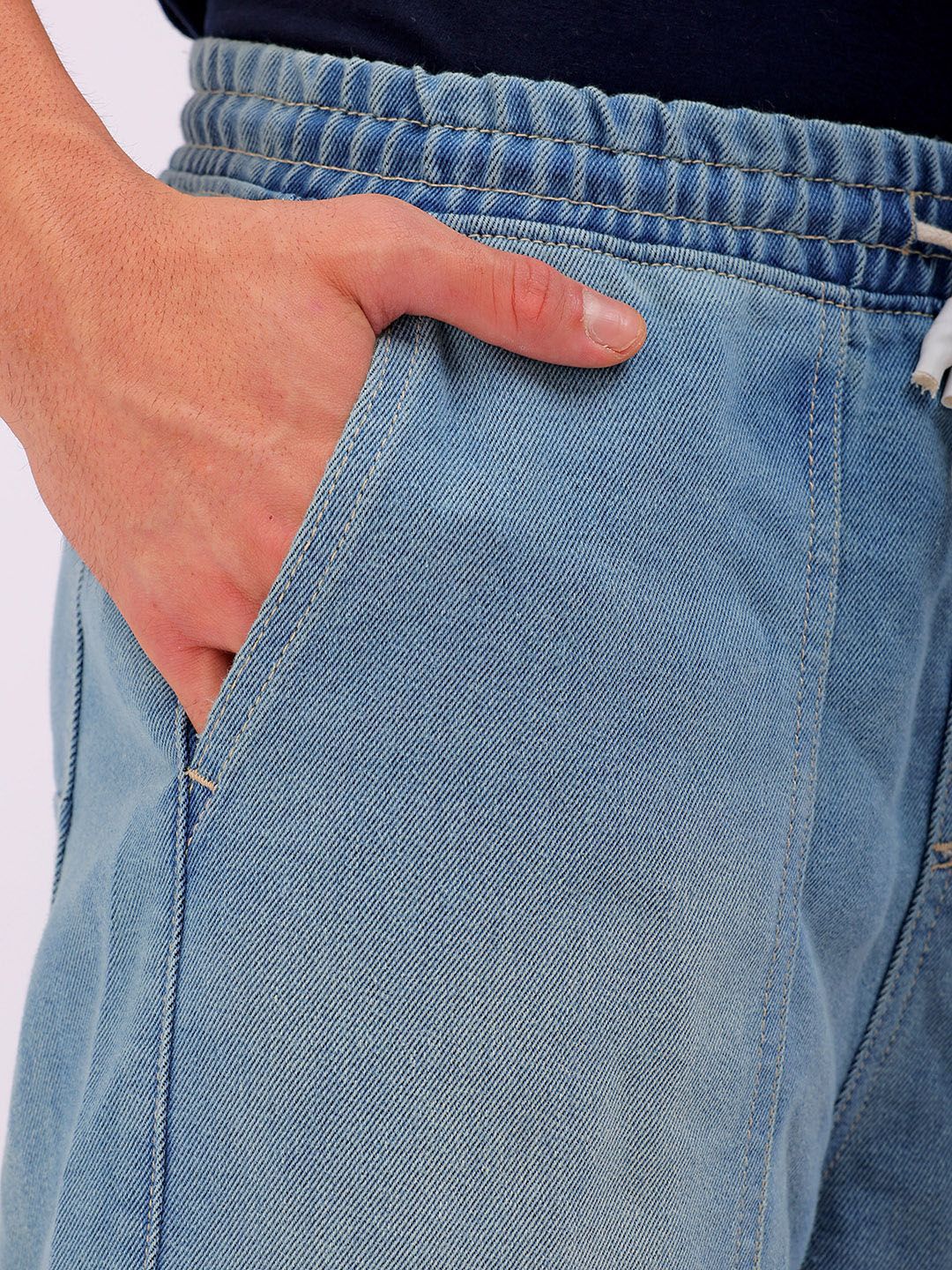 The Indian Garage Co Men Solid Mid-Rise Relaxed Fit Jeans