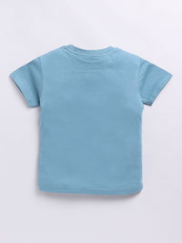 Happy Faces Boys Pure Cotton Typography Printed T-shirt