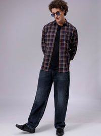 The Indian Garage Co Men Opaque Checked Cotton Casual Shirt