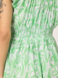 DressBerry Floral Frenzy Smocked Mini Dress