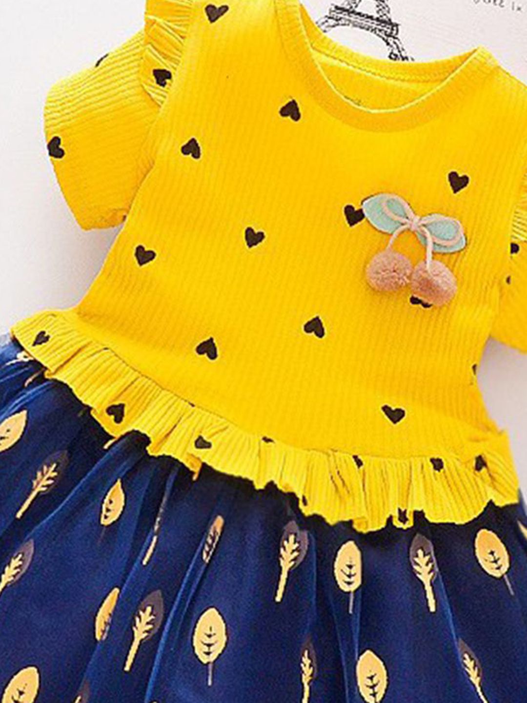 YK Print Fit & Flare Dress