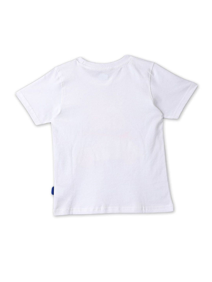 Nauti Nati Boys Printed Pure Cotton T-shirt With Shorts