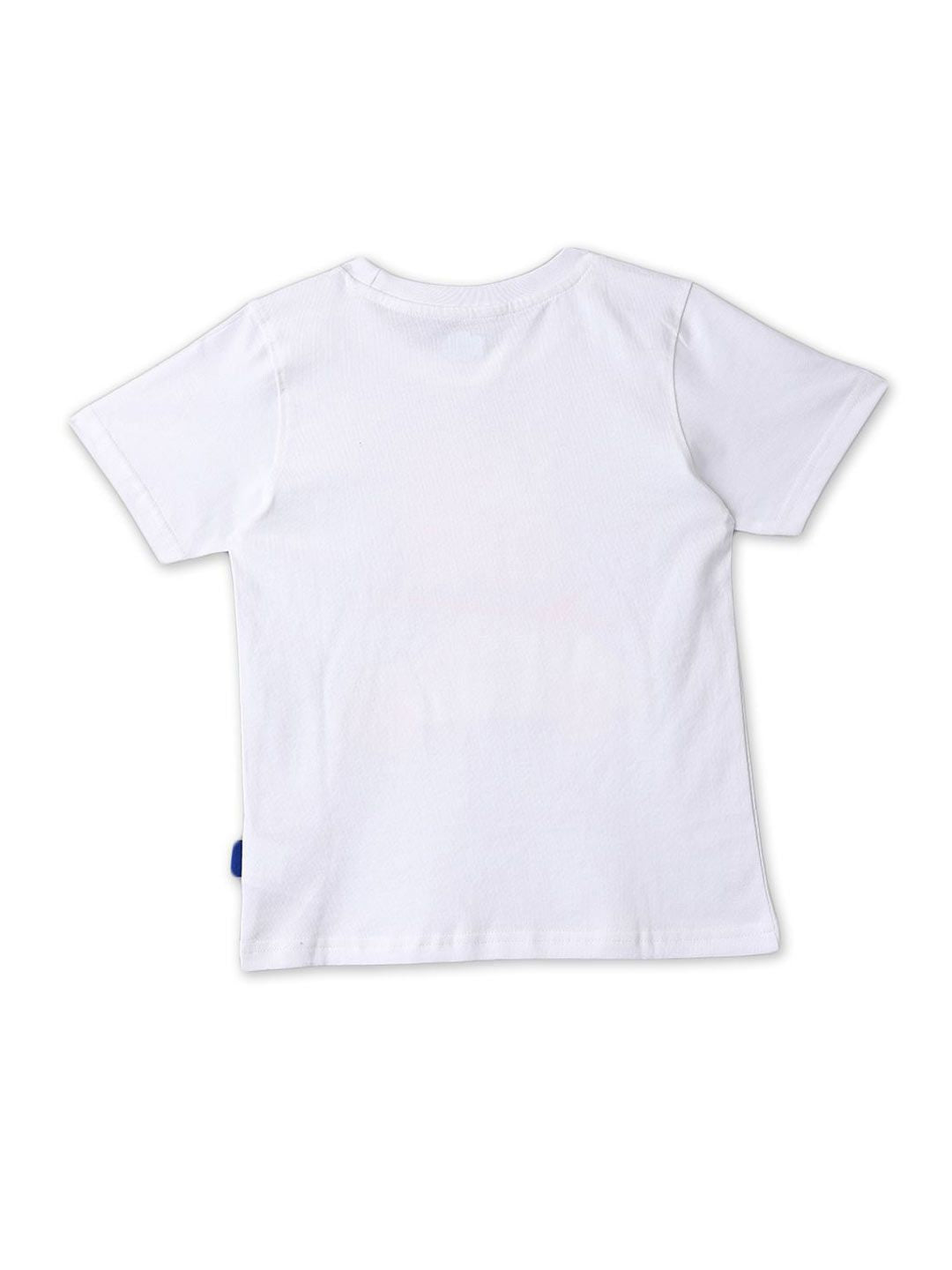 Nauti Nati Boys Printed Pure Cotton T-shirt With Shorts