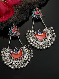 Anting-anting Jatuh Berbentuk Bulan Sabit Anouk Rust Bersalut Perak