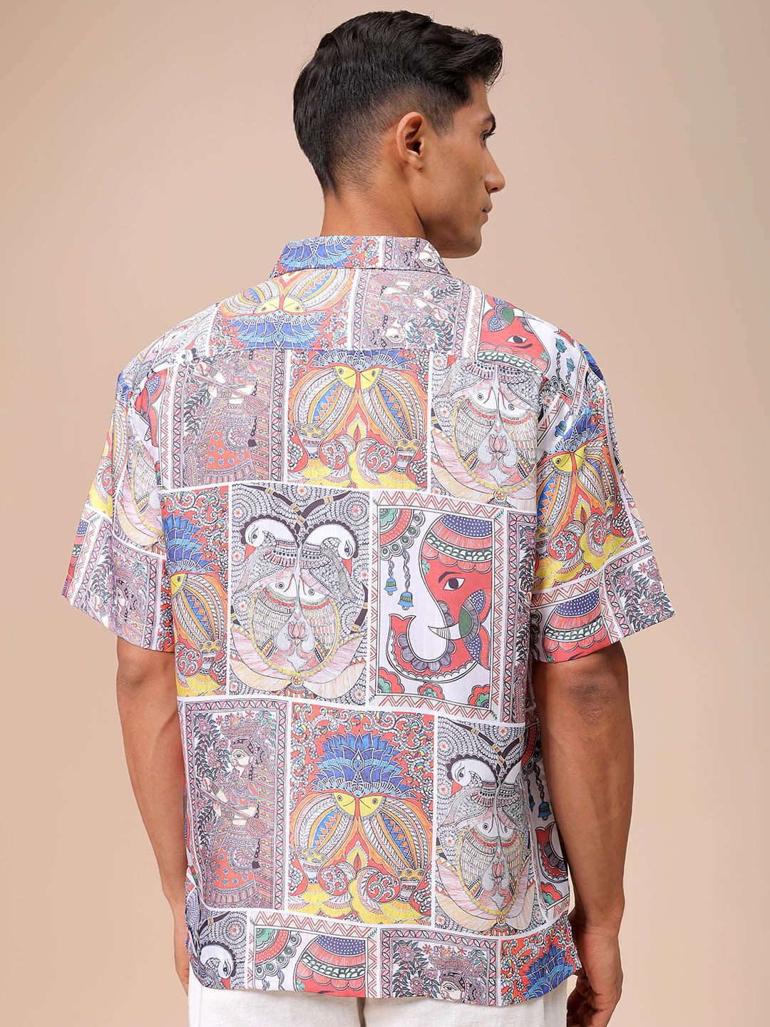 The Indian Garage Co Men Relaxed Fit Indie Printed Resortwear Shirt