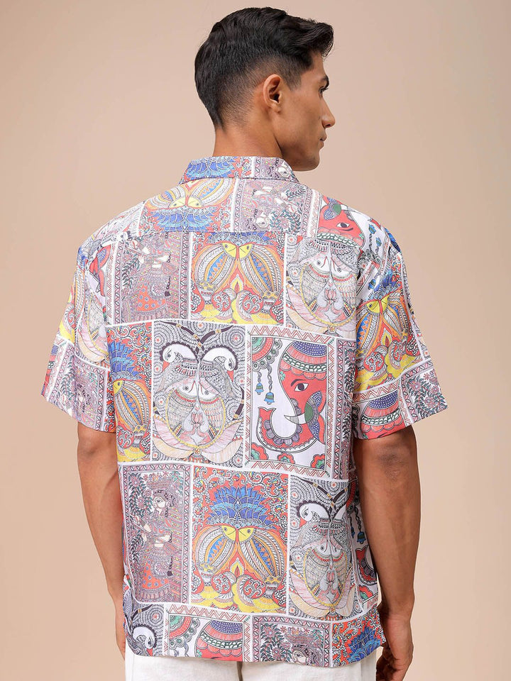The Indian Garage Co Men Relaxed Fit Indie Printed Resortwear Shirt