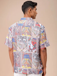 The Indian Garage Co Men Relaxed Fit Indie Printed Resortwear Shirt