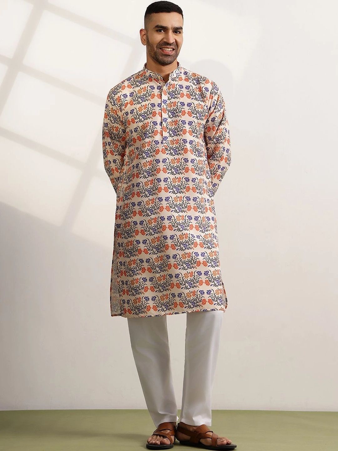 Anouk Men Floral Printed Floral Kurta