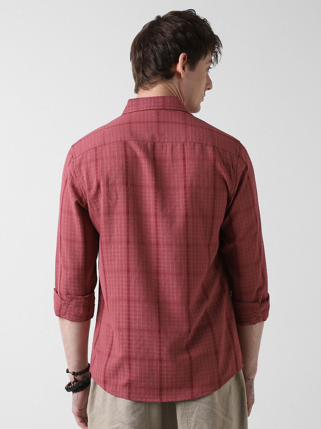 VASTRADO Men Classic Slim Fit Striped Casual Shirt