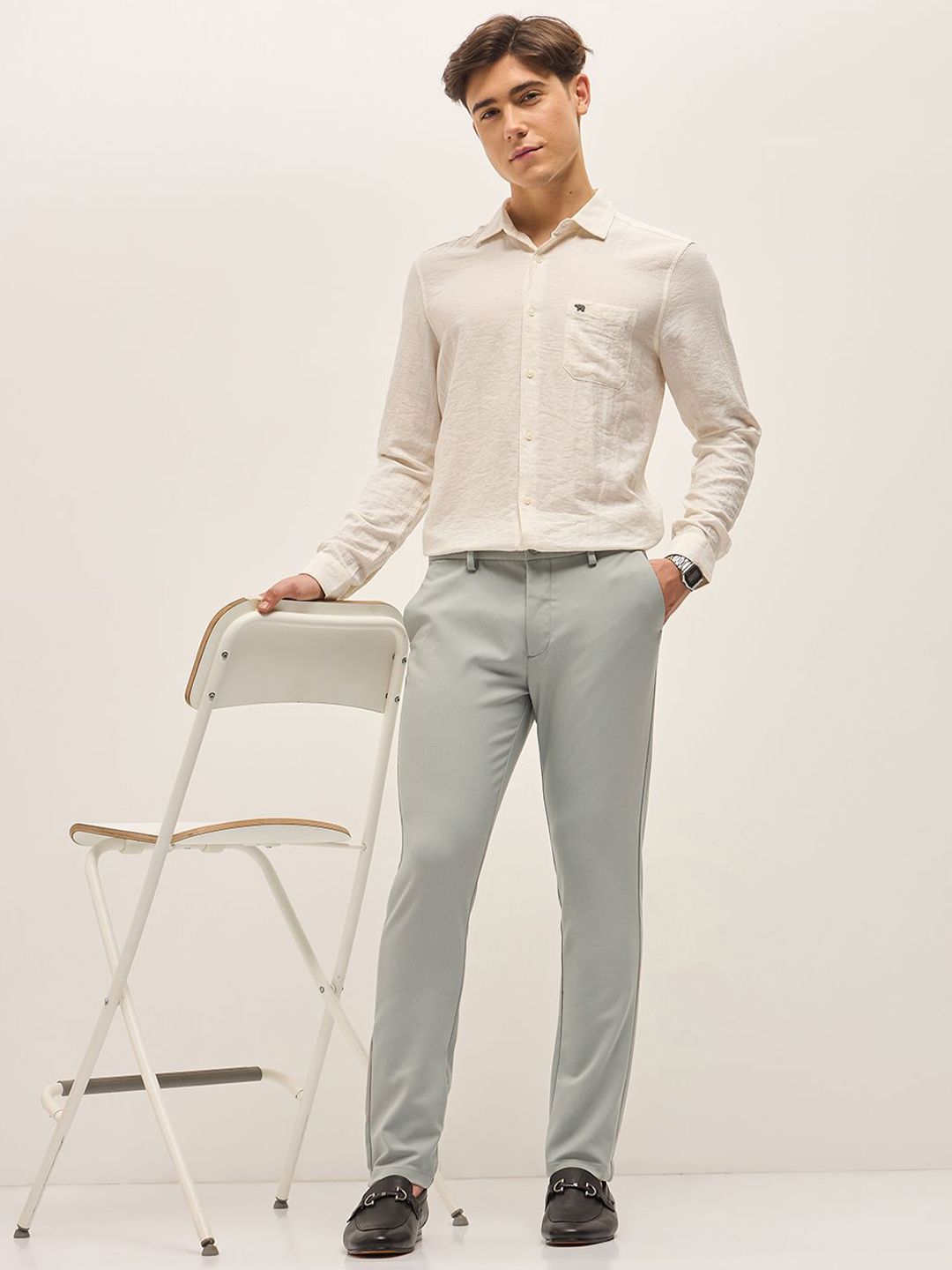 THE BEAR HOUSE Men Slim Fit Trousers