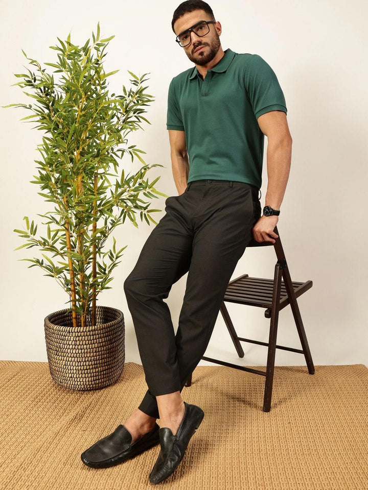 Thomas Scott Men Anti Odour Solid Polo Collar T-shirt