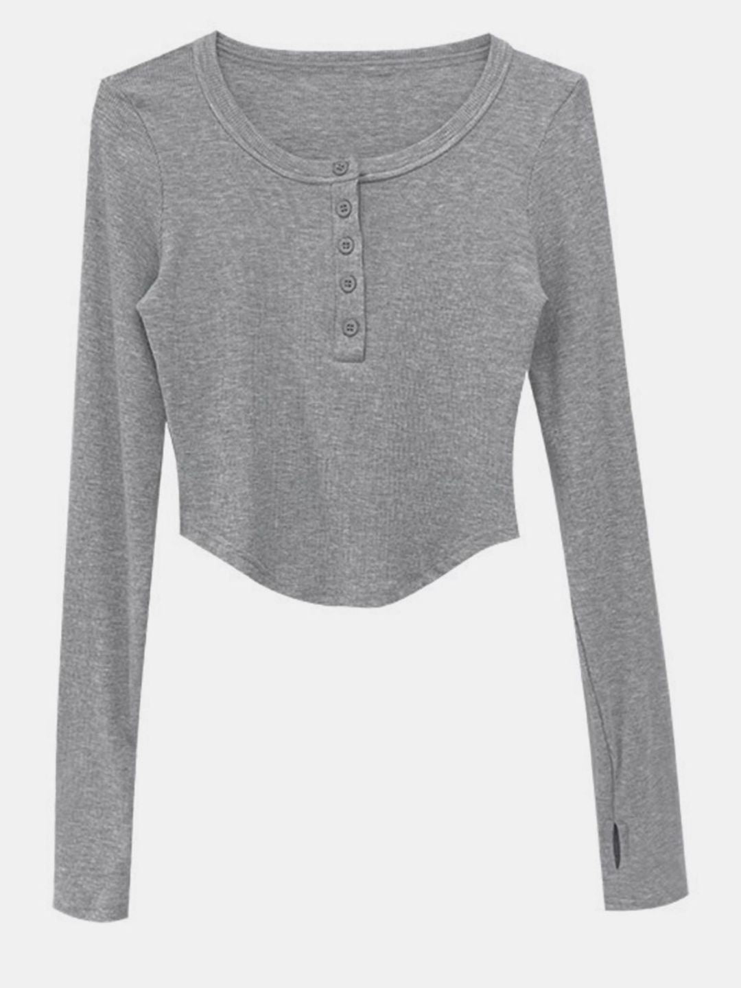 DressBerry Women V-Neck Extended Sleeves Pockets T-shirt