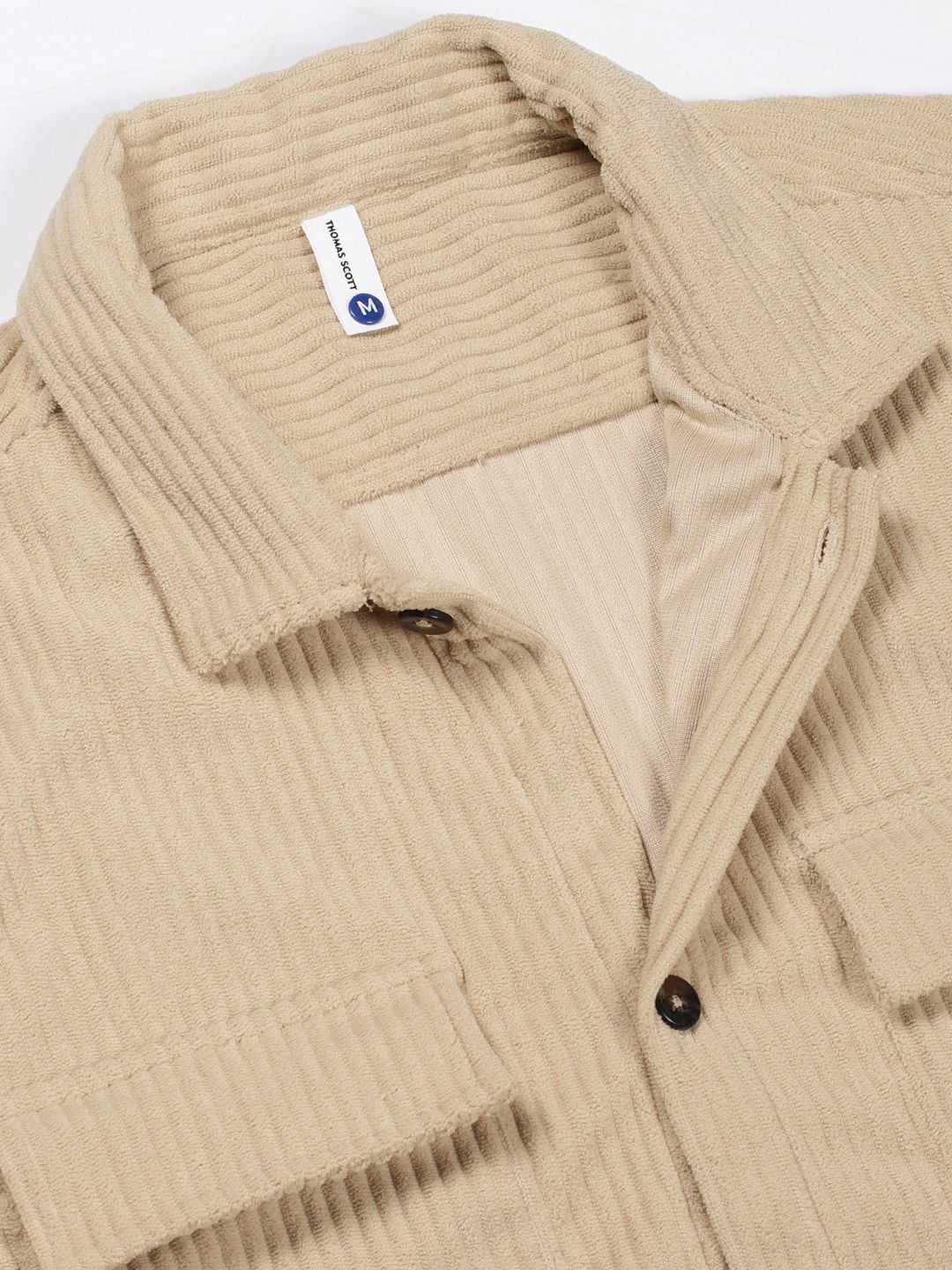 Thomas Scott Men Premium Corduroy Casual Shirt