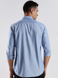 ADRO Men Standard Fit Solid Button-Down Collar Cotton Casual Shirt